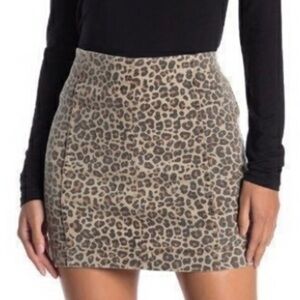 Jolt Animal Print Mini Skirt